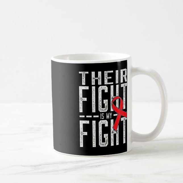 Mug Leur combat est Ma lutte Conscience du cancer du s (Droite)