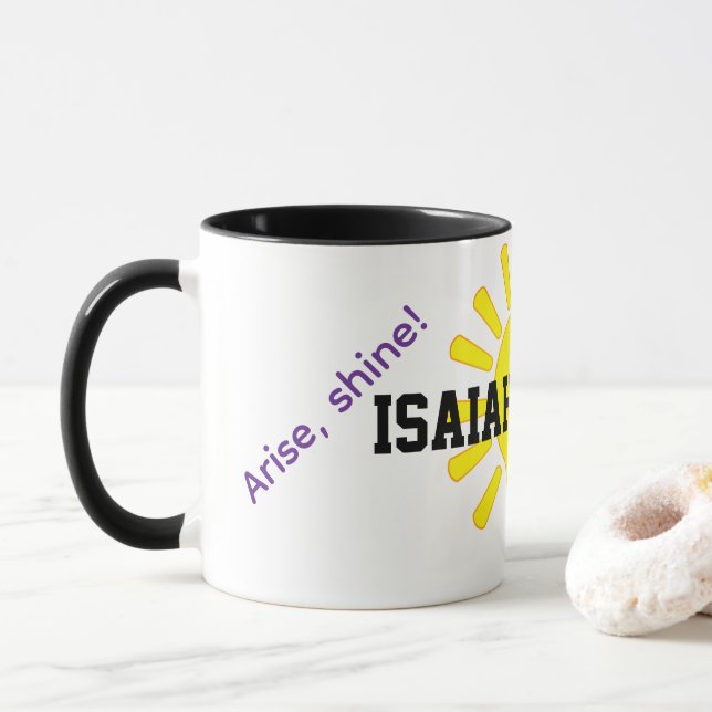 Mug Lève-toi, brille ! (Avec donut)
