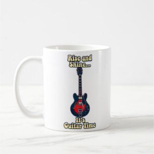 Mug Lève-toi et brille. C'est le temps de la guitare.