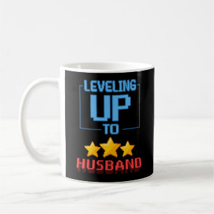 Mug Leveling Up To Husband Funny Groom To Be Bachelor