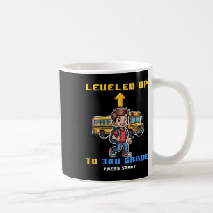 Mug Levelup 3e Grade Ck À l'école Amusant Gamer Garçon