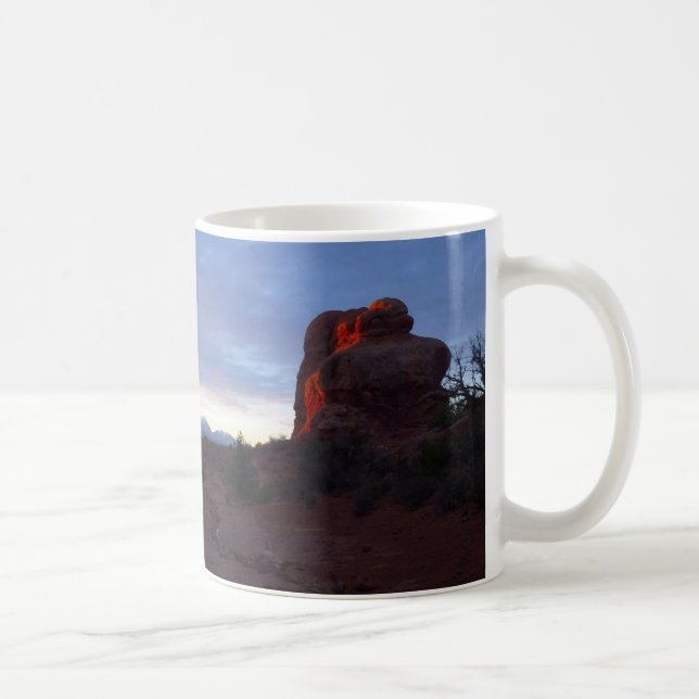 Mug Lever de soleil à la piste Windows dans Arches (Droite)