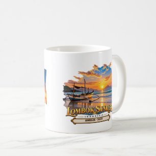 Mug Lever de soleil personnalisé à Lombok 