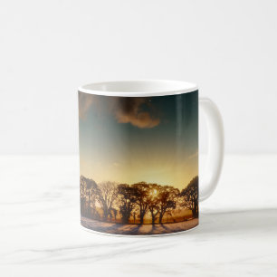 Mug Lever de soleil sur les champs gelés de Norfolk
