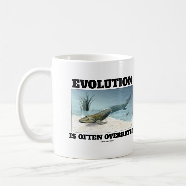 Mug L'Évolution Est Souvent Surévaluée Fishapod Tiktaa (Gauche)