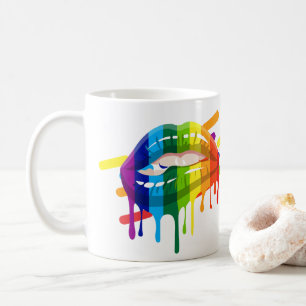 Mug Lèvres arc-en-ciel LGBT