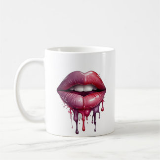 Mug lèvres rouges et roses