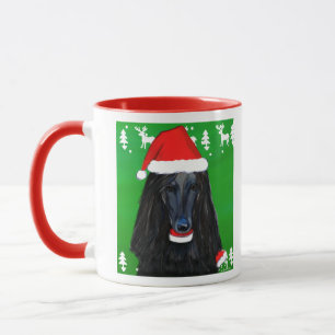 Mug Lévrier Afghan noir