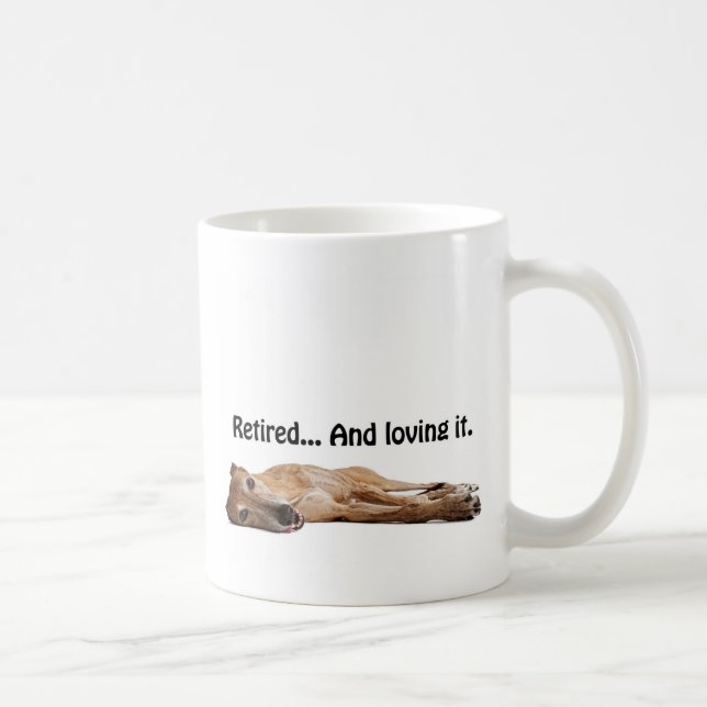 Mug Lévrier de GVV retiré et l'aimant (Droite)