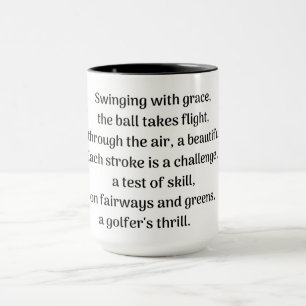 Mug L'excitation de Golfer