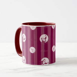 Mug L'Express polaire   Motif du Père Noël rayé