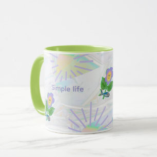 Mug L'expressionnisme semble : une vie simple apporte 