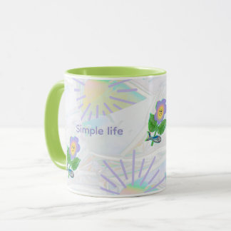 Mug L'expressionnisme semble : une vie simple apporte 
