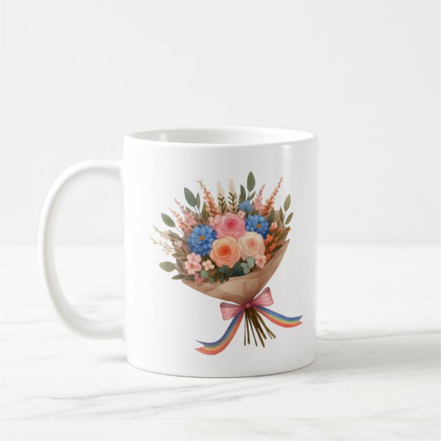 Mug Lgbt bouquet de fleurs (Gauche)