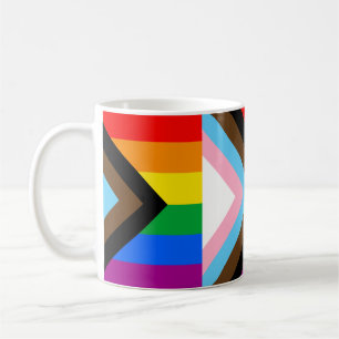Mug LGBTQ+ Indicateur de fierté de progrès