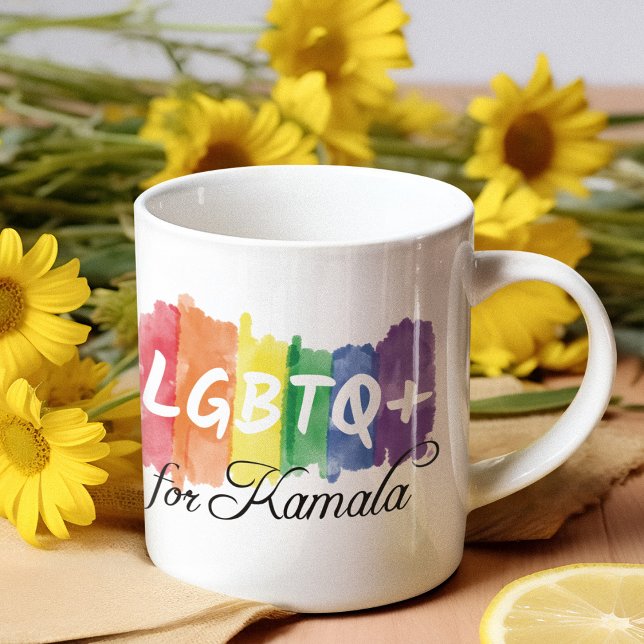 Mug LGBTQ pour Kamala Gay pride arc-en-ciel (Créateur téléchargé)