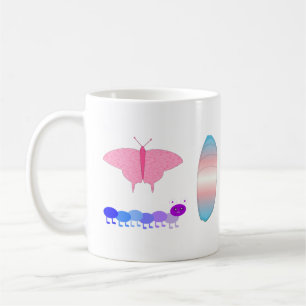 Mug LGBTQIA Transgenre Fierté Caterpillar to Butfly
