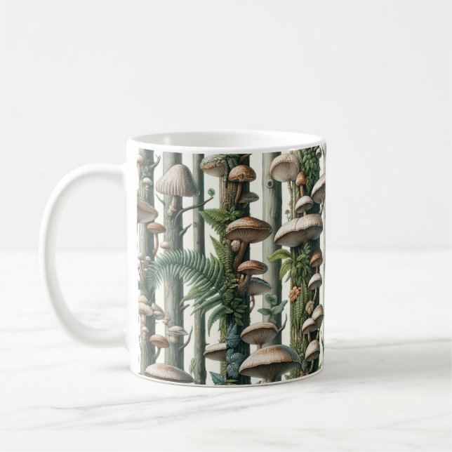 Mug L'harmonie de la nature : Motif sans couture botan (Gauche)