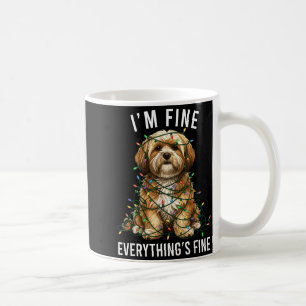Mug Lhasa Apso Noël Je vais bien Tout va bien