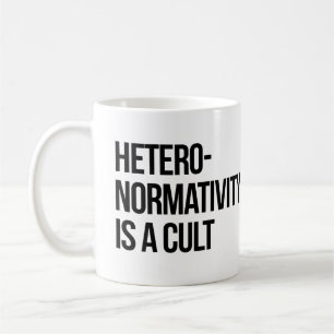 Mug L'hétéronormativité est un culte