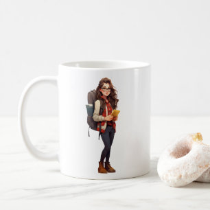 Mug L'histoire d'une fille avec lunettes