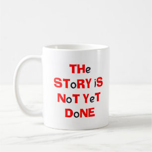 Mug l'histoire n'est pas encore terminée carnet