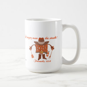 Mug L'homme affamé obtient le steak Proverbes 13:4