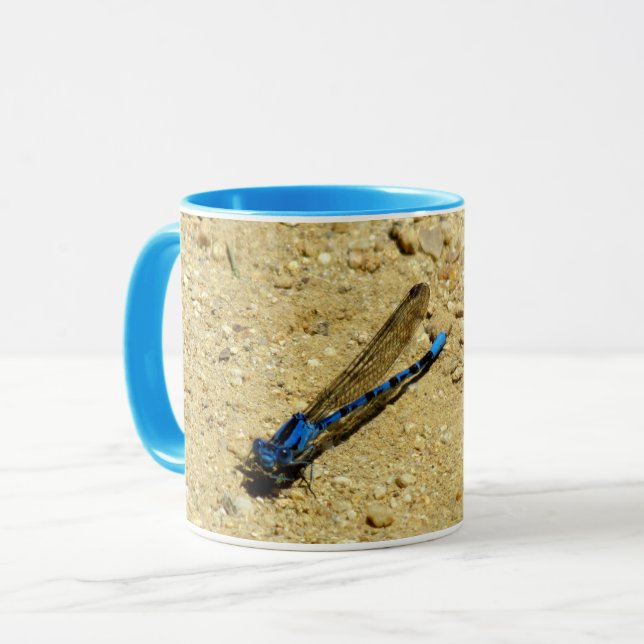 Mug - libellule bleue (Devant gauche)