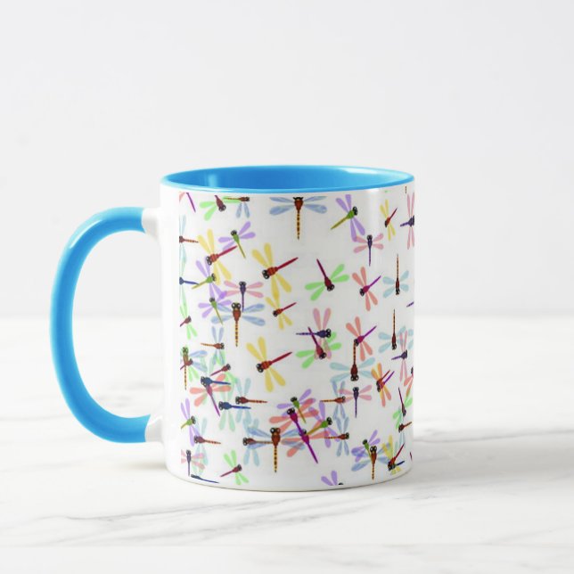 Mug libellules colorées (Gauche)