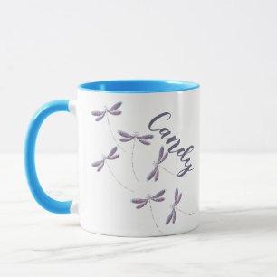 Mug Libellules personnalisées en vol