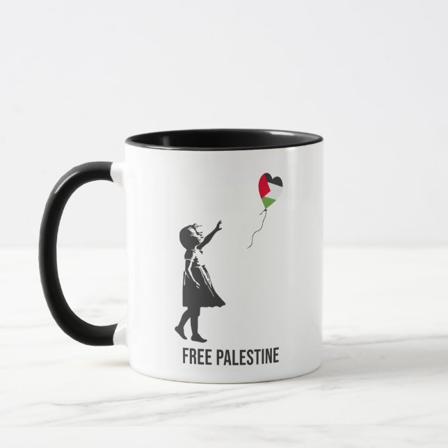 Mug Libérez la Palestine, génocide de Gaza (Gauche)