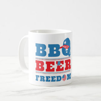 MUG LIBERTÉ DE BIÈRE BBQ - 4 JUILLET USA