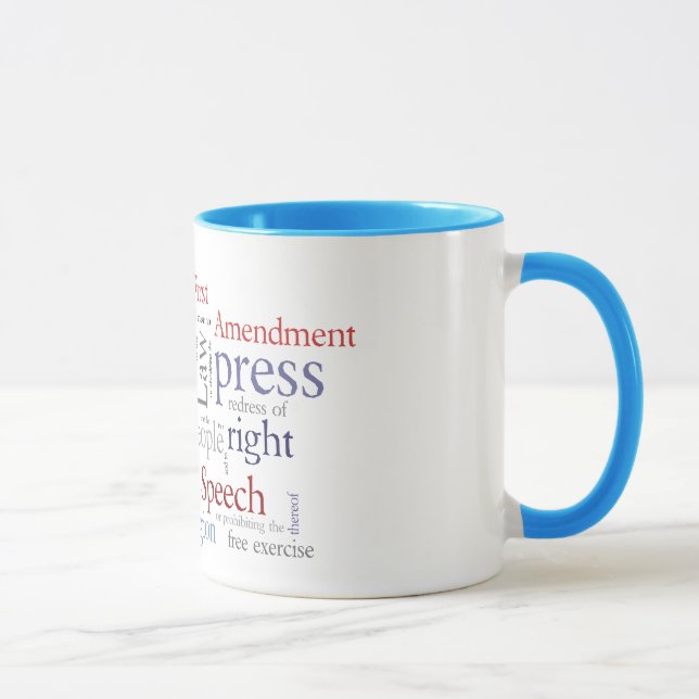 Mug Liberté de parole de premier amendement : (Droite)
