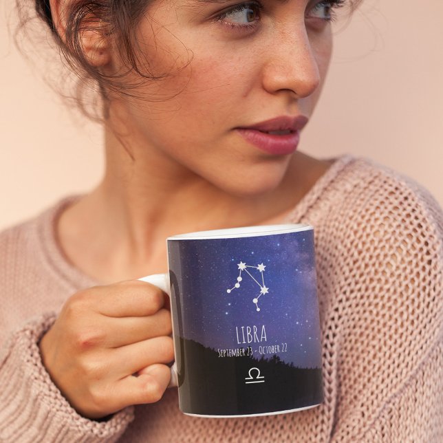 Mug Libra | Constellation Zodiaque personnalisée (Créateur téléchargé)