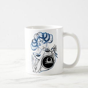 Mug Libra Dame Art déco