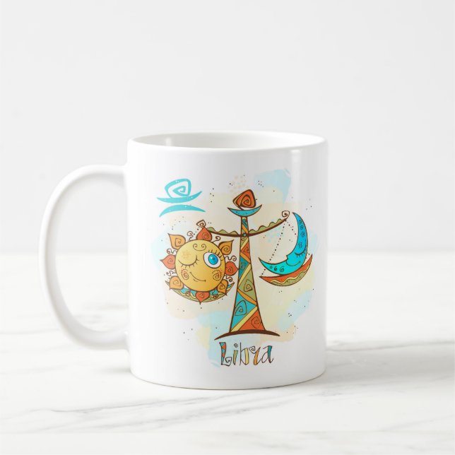 Mug Libra Horoscope Zodiac 23 sept - 22 oct Anniversai (Gauche)