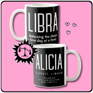 Mug Libra Star Sign Zodiac Cadeau