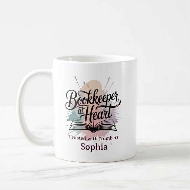 Mug Libraire au coeur Personnalisé (Gauche)