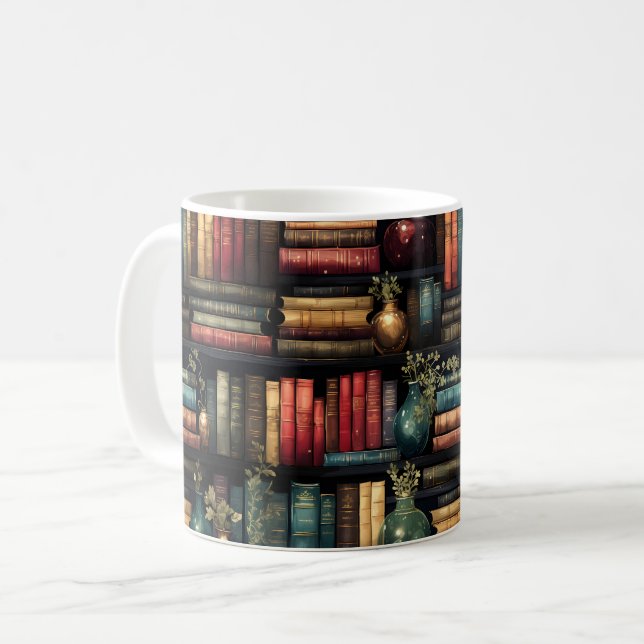 Mug Librairie Librairie Bookworm Lecture Motif (Devant gauche)