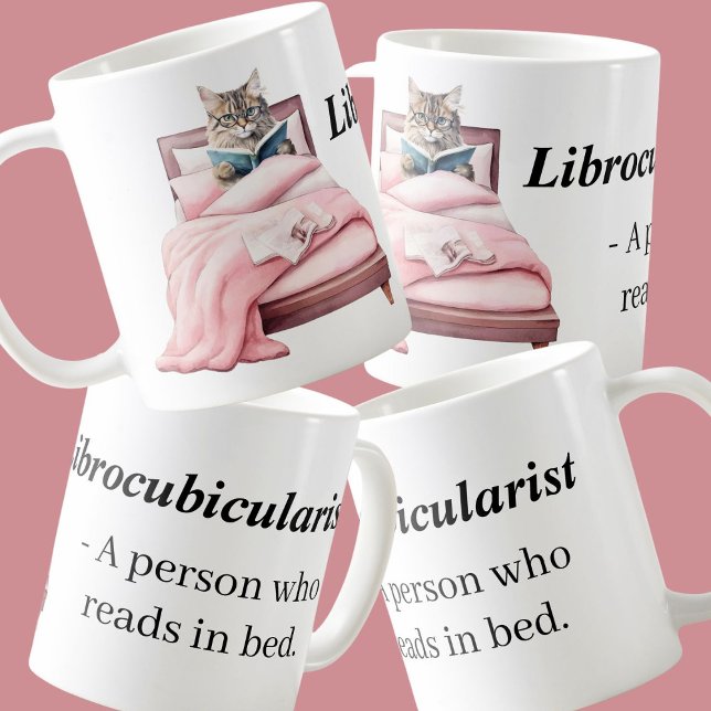 Mug Librocubiculariste libraire lecture au lit (Créateur téléchargé)