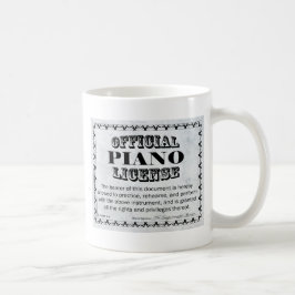 Mug Licence de piano