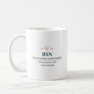 Mug Licence en sciences infirmières Nom personnalisé A
