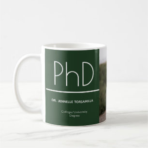 Mug Licence Green White Graduation Photo Keepsaké