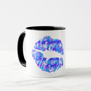 Mug LICENÇON Violet iridescent métallisé à paillettes 
