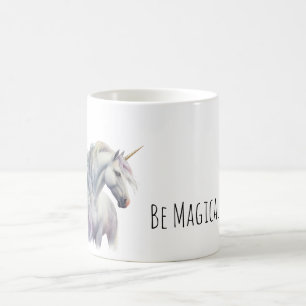 Mug Licorne à corne d'or blanche magique