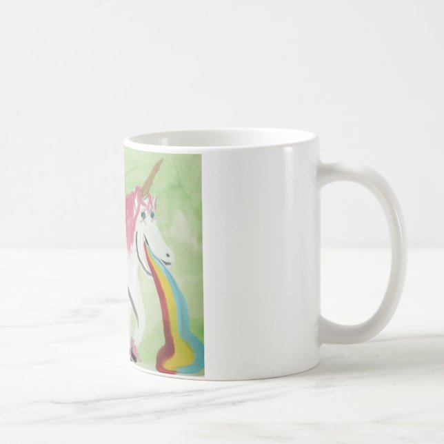 Mug Licorne avec la grippe d'estomac (Droite)