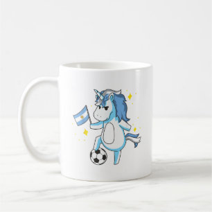 Mug Licorne de football Maillot Argentine Design Argen