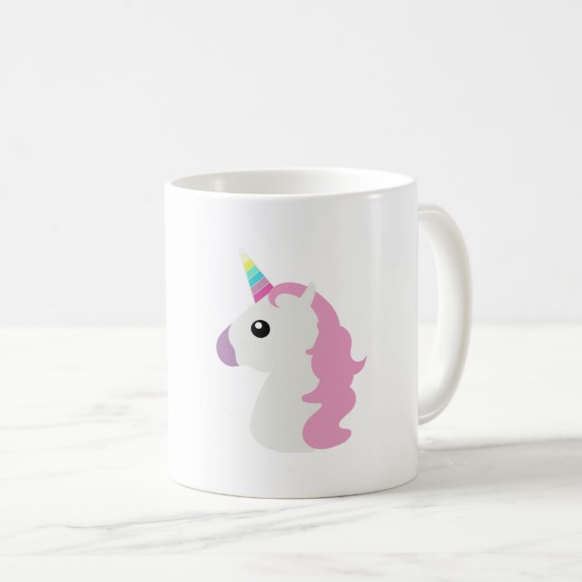 Mug Licorne d'Emoji (Devant droit)
