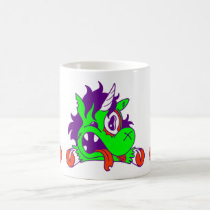 Mug licorne halloween animal zombie déplaisant