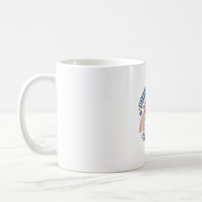 Mug Licorne Pixel Licorne Puissance Conception Graphiq (Gauche)